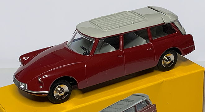 Citroën ID19 Break Familiale 1963 Bordeaux / Toit Gris Perle (Série Limitée 100 Exemplaires)