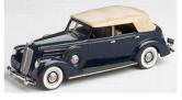 Lincoln Le Baron Convertible Sedan 1937 Bleu Nuit Toit Beige  (un seul exemplaire neuf boite d'origine )   