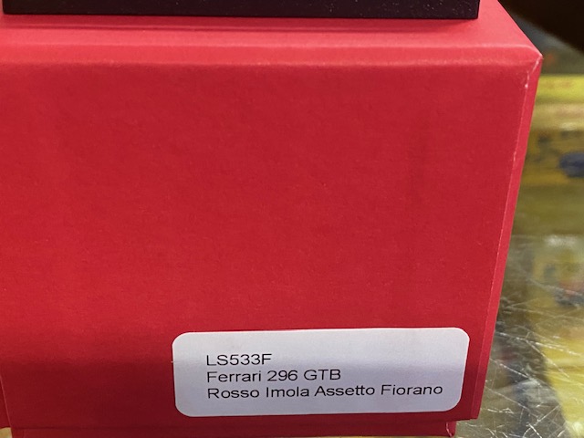 FERRARI - 296 GTB Rosso Imola ASSETTO FIORANO 202  ( Seulement 1 exemplaire )    